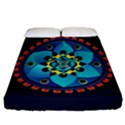 Abstract Mechanical Object Fitted Sheet (California King Size) View1
