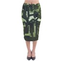 Abstract art Velvet Midi Pencil Skirt View1