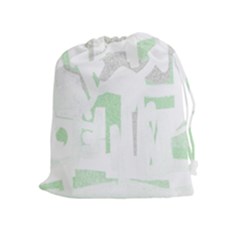 Abstract Art Drawstring Pouches (extra Large) by ValentinaDesign