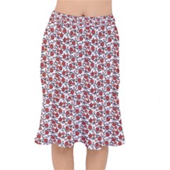 Roses Pattern Mermaid Skirt by Valentinaart