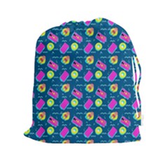 Summer Pattern Drawstring Pouches (xxl) by ValentinaDesign
