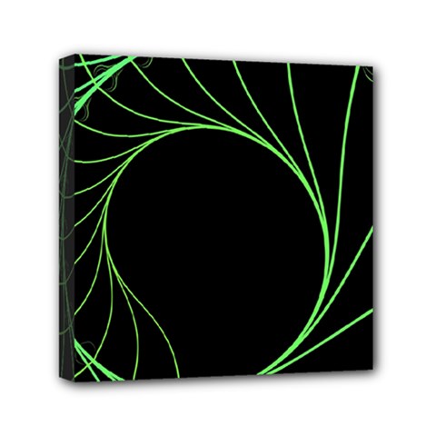Fractal Golden Ratio Fractal Pattern Nature From Similar Seashell Patterns Mini Canvas 6  X 6  by Mariart