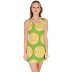 Lime Orange Yellow Green Fruit Sleeveless Bodycon Dress by Mariart