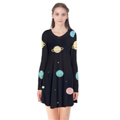 Planets Space Flare Dress by Mariart