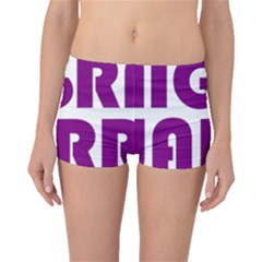 Migraine Warrior With Ribbon Boyleg Bikini Bottoms by MigraineursHideout