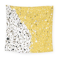 Spot Polka Dots Orange Black Square Tapestry (large) by Mariart