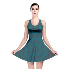 Stars Of Golden Metal Reversible Skater Dress by pepitasart
