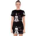 Eat, sleep, meditate, repeat  Drop Hem Mini Chiffon Dress View1