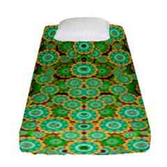 Flowers In Mind In Happy Soft Summer Time Fitted Sheet (single Size) by pepitasart