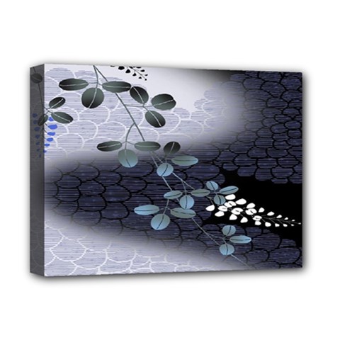 Abstract Black And Gray Tree Deluxe Canvas 16  X 12   by BangZart