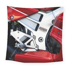 Footrests Motorcycle Page Square Tapestry (large) by BangZart