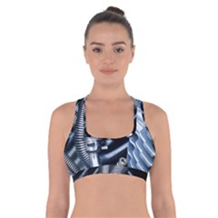 Motorcycle Details Cross Back Sports Bra by BangZart