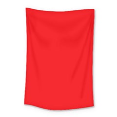 Solid Christmas Red Velvet Small Tapestry by PodArtist