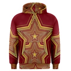 Christmas Star Seamless Pattern Men s Pullover Hoodie by BangZart