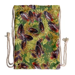 Cockroaches Drawstring Bag (large) by SuperPatterns