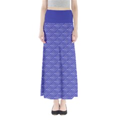 Blue Scales Full Length Maxi Skirt by Brini