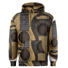 Old And Worn Acoustic Guitars Yin Yang Men s Pullover Hoodie by JeffBartels