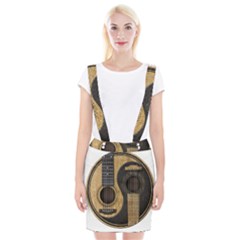 Old And Worn Acoustic Guitars Yin Yang Braces Suspender Skirt by JeffBartels
