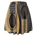 Old And Worn Acoustic Guitars Yin Yang High Waist Skirt View2