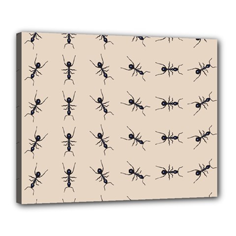 Ants Pattern Canvas 20  X 16  by BangZart