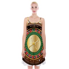 Casino Roulette Clipart Spaghetti Strap Velvet Dress by BangZart