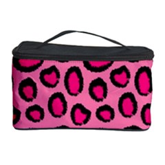 Cute Pink Animal Pattern Background Cosmetic Storage Case by TastefulDesigns