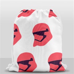 Stormtroper Pattern  Drawstring Bag (small) by paulaoliveiradesign