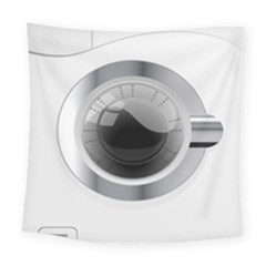 White Washing Machine Square Tapestry (large) by BangZart