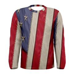 Usa Flag Men s Long Sleeve Tee by BangZart