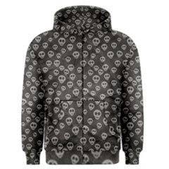 Skull Halloween Background Texture Men s Zipper Hoodie by BangZart