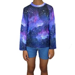 Galaxy Kids  Long Sleeve Swimwear by Kathrinlegg
