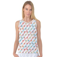 Simple Saturated Pattern Women s Basketball Tank Top by linceazul