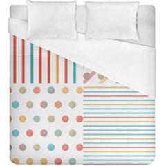 Simple Saturated Pattern Duvet Cover (king Size) by linceazul