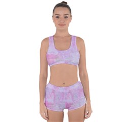 Pink Texture                          Racerback Boyleg Bikini Set by LalyLauraFLM