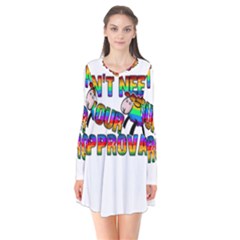 Dont Need Your Approval Flare Dress by Valentinaart