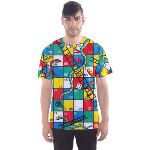 Snakes And Ladders Men s Sports Mesh Tee by BangZart