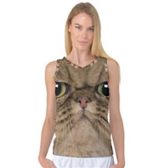 Cute Persian Catface In Closeup Women s Basketball Tank Top by BangZart
