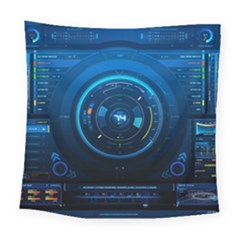 Technology Dashboard Square Tapestry (large) by BangZart