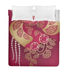 Love Heart Duvet Cover Double Side (full/ Double Size) by BangZart