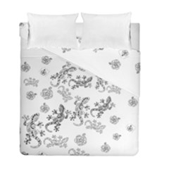 Ornate Lizards Duvet Cover Double Side (full/ Double Size) by Valentinaart
