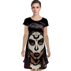 Voodoo  Witch  Cap Sleeve Nightdress by Valentinaart