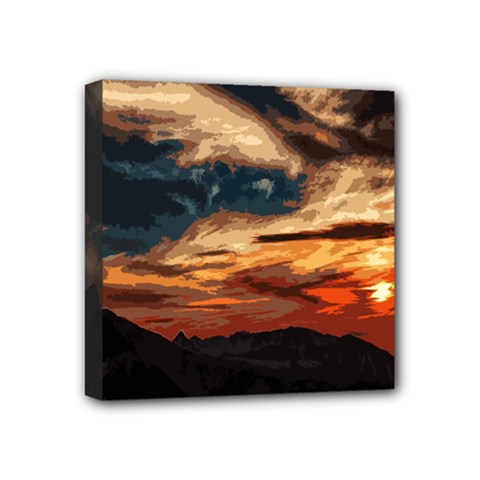 Landscape Mini Canvas 4  X 4  by Valentinaart