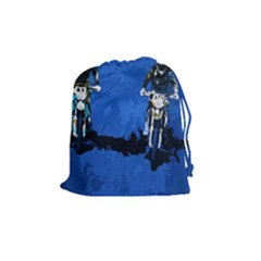 Motorsport  Drawstring Pouches (medium)  by Valentinaart
