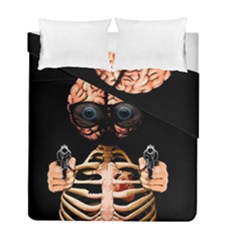 Do What Your Brain Says Duvet Cover Double Side (full/ Double Size) by Valentinaart