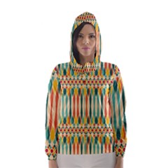 Festive Pattern Hooded Wind Breaker (women) by linceazul