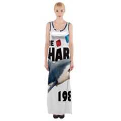 The Shark Movie Maxi Thigh Split Dress by Valentinaart