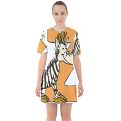 Zebra Animal Alphabet Z Wild Mini Dress by Nexatart