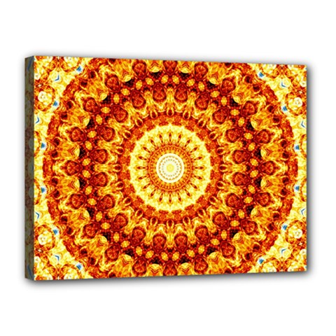 Powerful Love Mandala Canvas 16  X 12  by designworld65