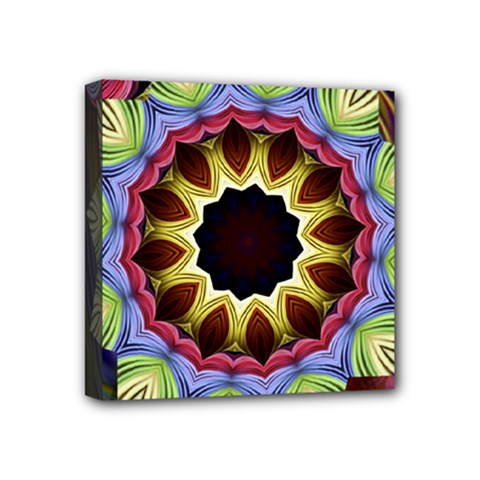 Love Energy Mandala Mini Canvas 4  X 4  by designworld65