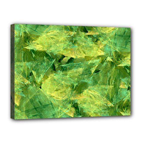 Green Springtime Leafs Canvas 16  X 12  by designworld65